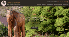 Desktop Screenshot of holubovomuzeum.cz